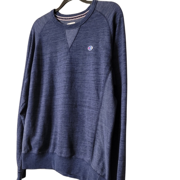 Champion Crew Sweatshirt Size Large Blue - Picture 4 of 7